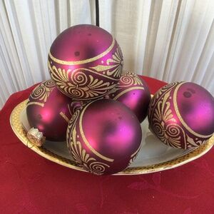 5 Plum Ornaments